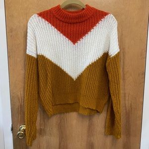 Forever 21 Contemporary Color Block Sweater